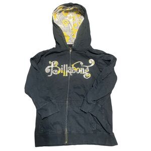 Billabong Y2K Hoodie Youth L — Vintage Surf/Skate Zip‑Up